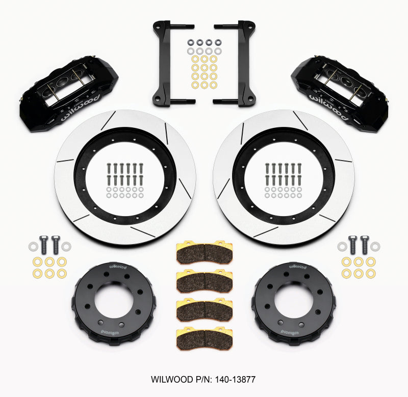 Kit avant Wilwood TX6R 16,00 pouces noir 1999-2010 GM H2 Truck/SUV 2500