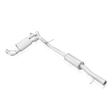Échappement Catback pour Jeep Wrangler 2012-17 en acier inoxydable