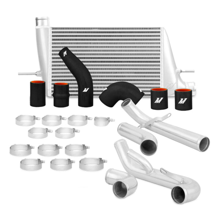 Kit de refroidisseur intermédiaire à montage avant Mishimoto 08+ Mitsubishi Evo X - Argent