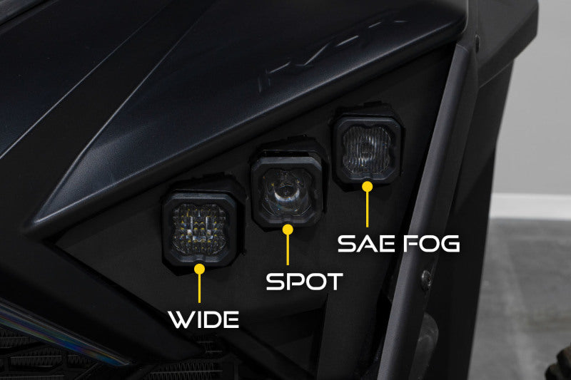 Faisceaux de câblage et supports de phares Polaris RZR 20-Present de Diode Dynamics uniquement (paire)