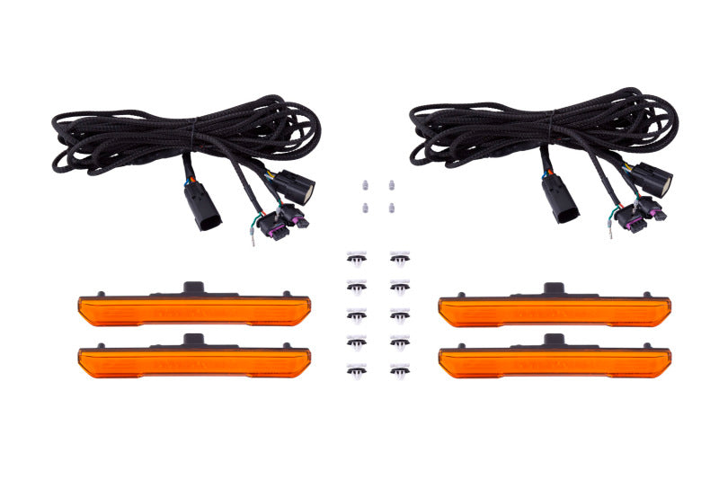 Feux de position latéraux séquentiels à LED Diode Dynamics 20-21 Sierra 2500/3500 HD - Ensemble ambre