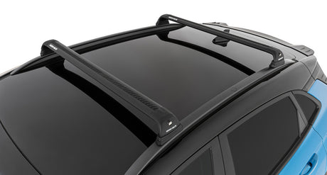 Rhino-Rack 18-22 Hyundai Kona 1ère génération SUV 5 portes avec rails encastrés Vortex RVP 2 barres de toit - Noir