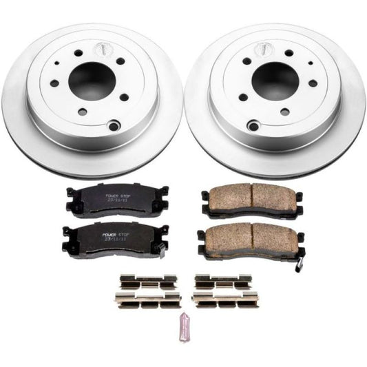 Power Stop 92-95 Mazda 929 Rear Z17 Evolution Geomet Coated Brake Kit