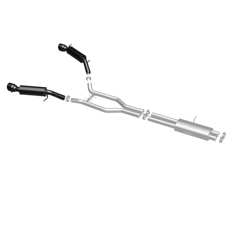 Cat-Back MagnaFlow 15-16 Land Rover Ranger Rover V6 SS 2,5 pouces Sortie arrière double divisée 4,5 pouces Embouts noirs