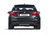 Arrière de catalyseur Akrapovic Evolution Line 16-17 BMW 340i (F30 F31) (SS) avec embouts en carbone (tuyau de liaison requis)