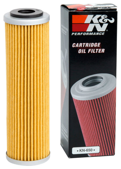 Filtre à huile K&amp;N 1,625 po de diamètre extérieur x 5,05 po de hauteur