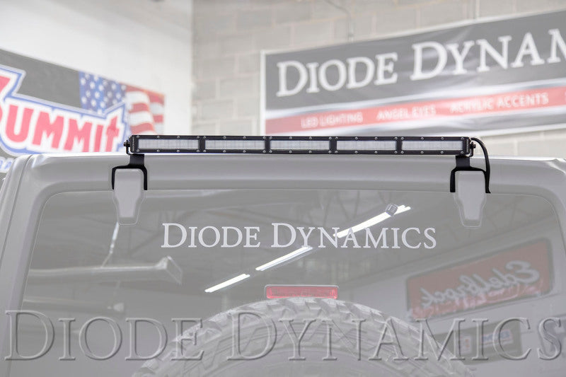 Kit de support de toit rigide arrière pour Jeep JL Wrangler SS30 18-21 de Diode Dynamics - Ambre