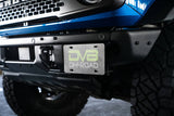 Support de relocalisation de plaque d'immatriculation pour pare-chocs avant DV8 Offroad 21-22 Ford Bronco Factory - Côté