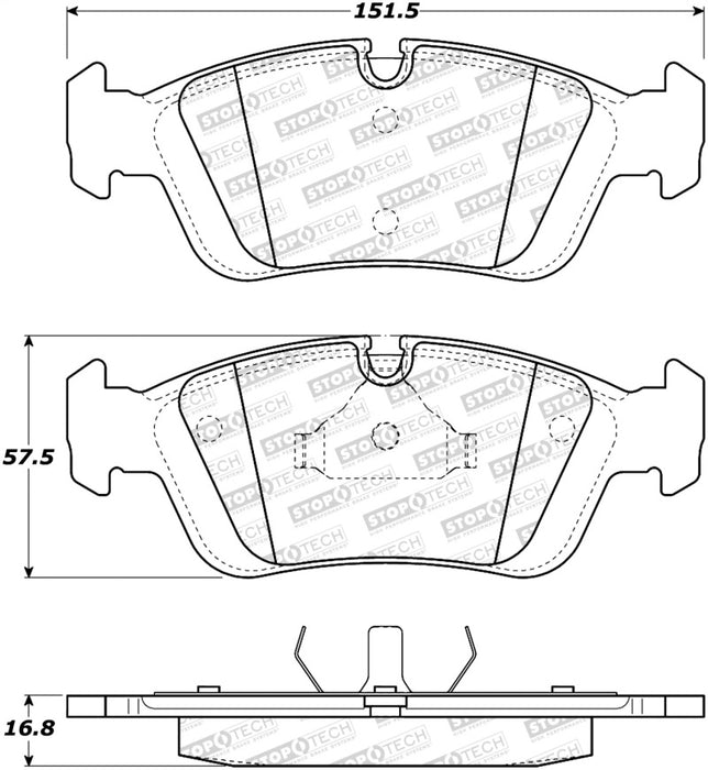 Plaquettes de frein StopTech Street - Avant