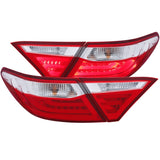 Feux arrière à LED ANZO 2015-2016 Toyota Camry Rouge/Clair
