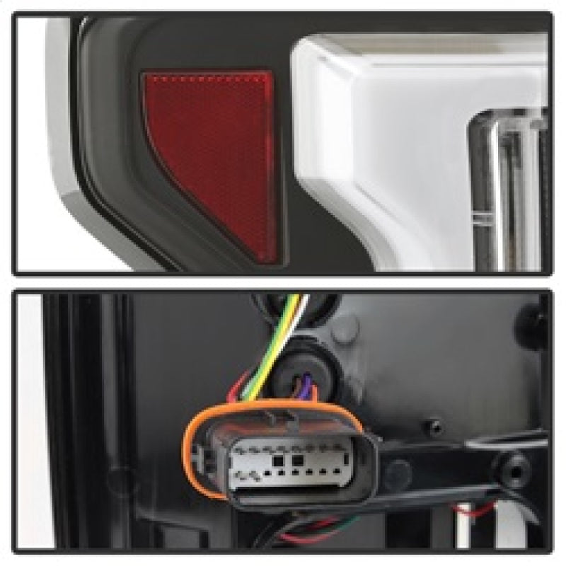Barre lumineuse LED Spyder 15-18 pour Ford F-150 (avec angle mort) - Noir (ALT-YD-FF15015BS-LBLED-BK)