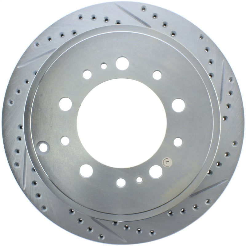 Disque de frein arrière côté conducteur percé/fendu StopTech Select Sport 13-17 Toyota Land Cruiser Sport