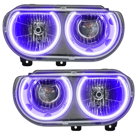 Oracle 08-14 Dodge Challenger SMD HL (non HID) - ColorSHIFT avec contrôleur BC1 VOIR LA GARANTIE