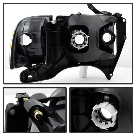 xTune Dodge Ram Sport Model Only 1999-2002 OEM Headlights Smoked HD-JH-DR99-SP-SM