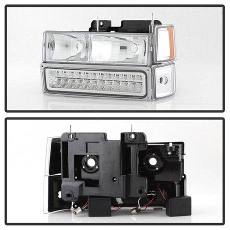 Phares d'angle/pare-chocs à LED pleine grandeur Xtune 92-94 Blazer Chrome HD-JH-CCK88-LED-AM-C-SET
