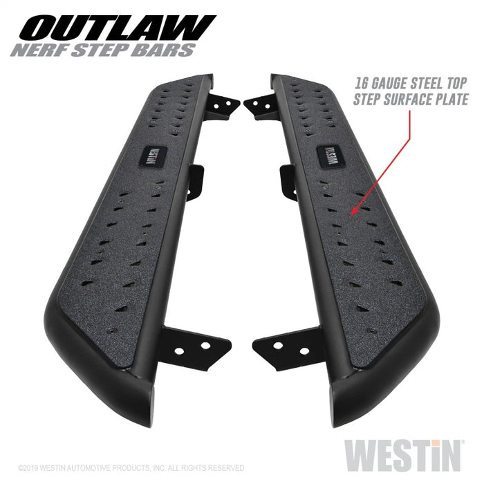 Marchepieds Westin 05-19 Toyota Tacoma Double Cab Outlaw Nerf