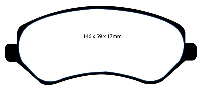 EBC 04-07 Chrysler Town & Country 3.3 Rear Drums Yellowstuff Front Brake Pads