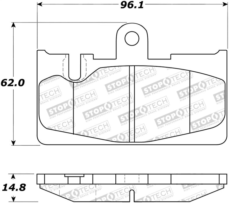 Plaquettes de frein arrière StopTech Street 01-06 Lexus LS430