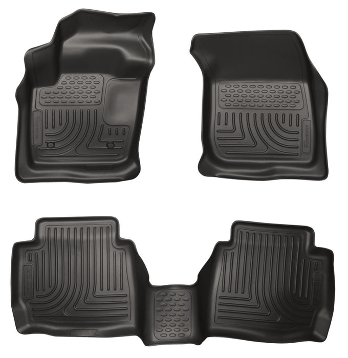 Revêtements de sol noirs Husky Liners 13-16 Ford Fusion WeatherBeater Combo