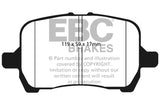 Plaquettes de frein avant EBC 04-06 Chevrolet Cobalt 2.0 Supercharged Yellowstuff
