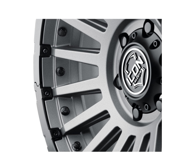 Roue ICON Recon Pro 17x8,5 5x5 -6 mm de déport 4,5 pouces BS 71,5 mm d'alésage en charbon