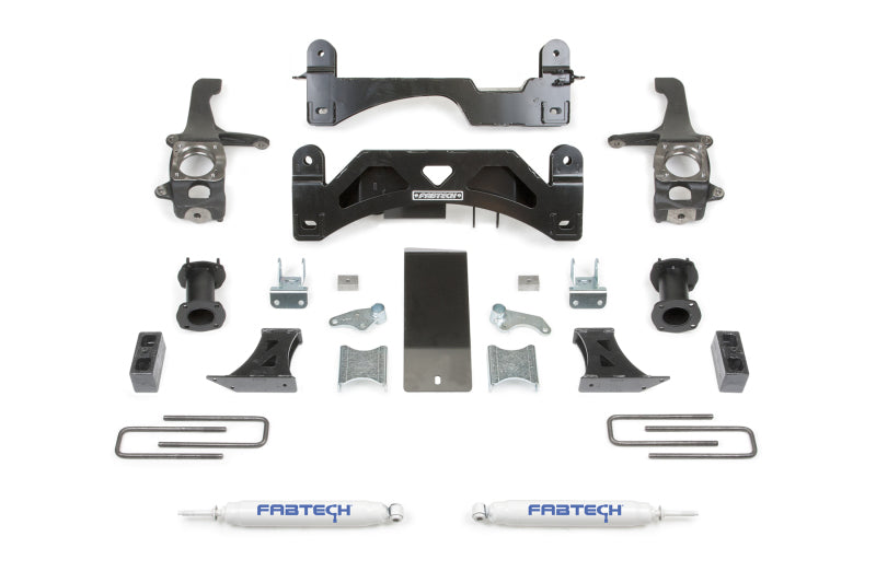 Fabtech 16-21 Toyota Tundra 2WD/4WD 6in Basic Sys w/C/O Spacers & Perf Rr Shks