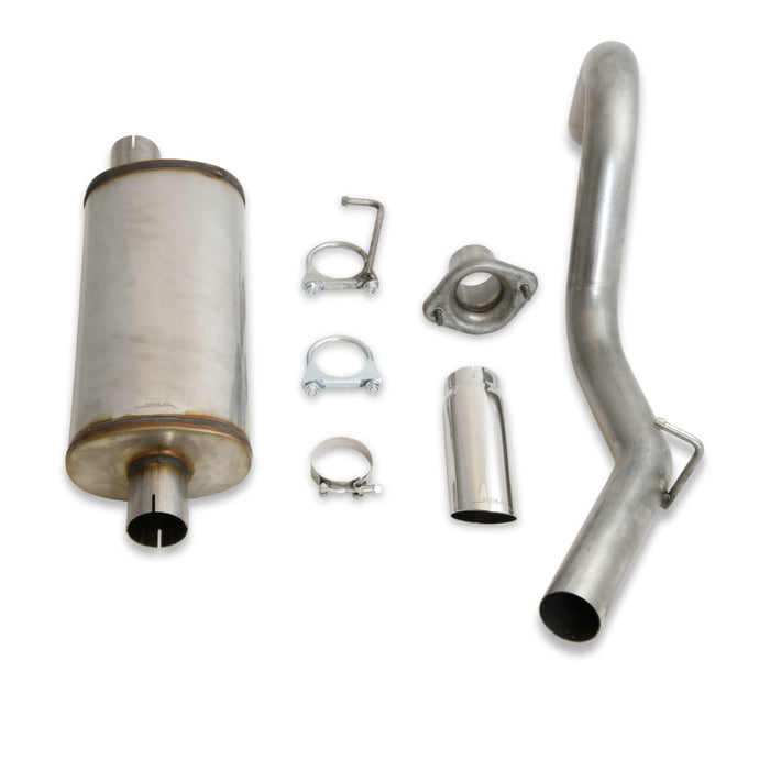 JBA 00-06 Jeep Wrangler TJ 2.5L/4.0L 304SS Échappement Cat-Back à sortie arrière simple