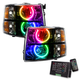 Oracle 07-13 Chevy Silverado SMD HL - Noir - Style rond - ColorSHIFT avec contrôle 2.0 VOIR LA GARANTIE