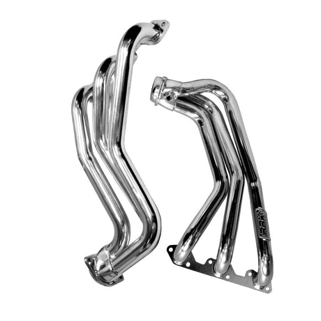 Collecteurs d'échappement à tube long et tuyau en Y et convertisseurs BBK 07-11 Jeep 3.8 V6 - 1-5/8 Silver Ceramic