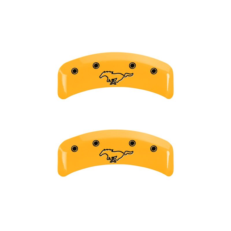 Ensemble avant MGP 2 couvre-étriers gravés avec logo ovale avant/finition noire Ford argent ch