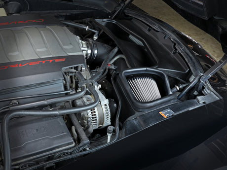 Système d'admission d'air froid aFe POWER Magnum FORCE Stage-2 Pro DRY S 14-19 Chevrolet Corvette (C7) V8-6.2L