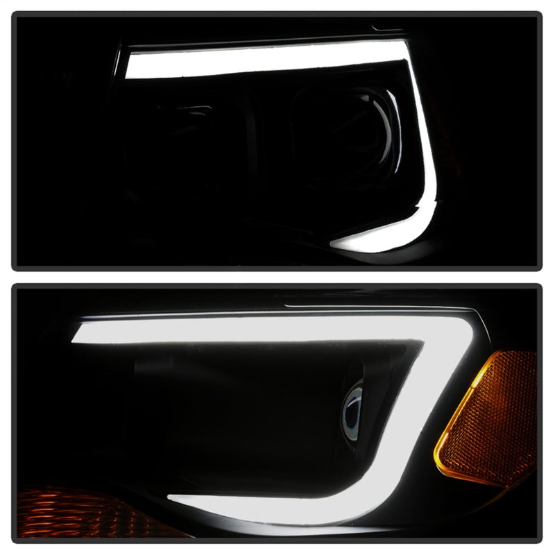 xTune Chevy Colorado 15-17 Halogen Only Projector Headlights - Black Smoked PRO-JH-CCO04-LBDRL-BSM