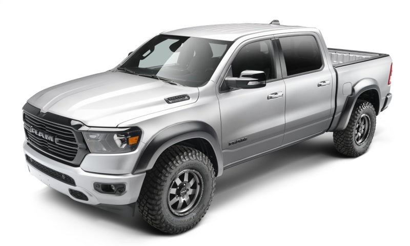 Bushwacker 19-22 Ram 1500 (sauf Rebel/TRX) 67,4 et 76,3 pouces Extensions d'ailes de benne 4 pièces - Solide noir