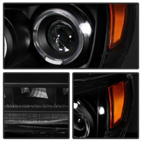 Phares de projecteur Halo Xtune Toyota Tacoma 05-11 Noir PRO-JH-TT05-LED-BK