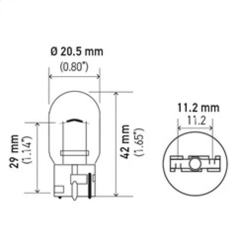 Ampoule Hella 7441 12V 27W W3X16d T6.5