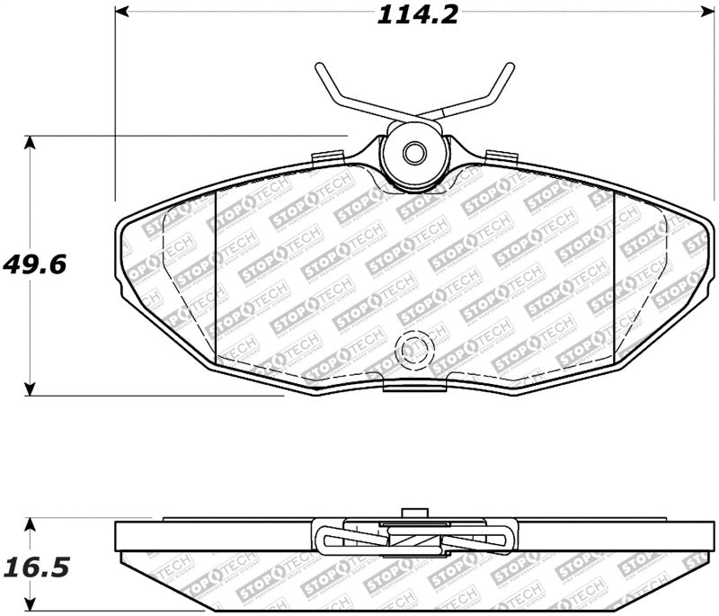 Plaquettes de frein arrière StopTech Street Select - 00-06 Lincoln LS