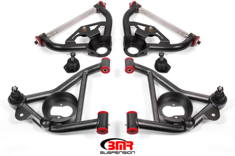 BMR 78-87 G-Body Upper And Lower A-Arm Kit - Black Hammertone BMR Suspension