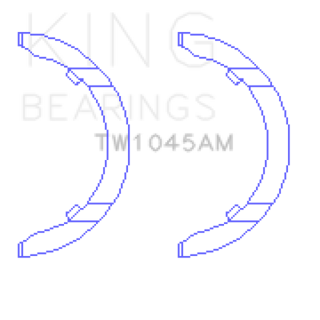 King Engine Bearings 1798 Audi CDAA/CDHA/CDHB/CDAB Thrust Washer Set