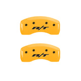 MGP 4 Caliper Covers Engraved Front & Rear RT Yellow finish black ch