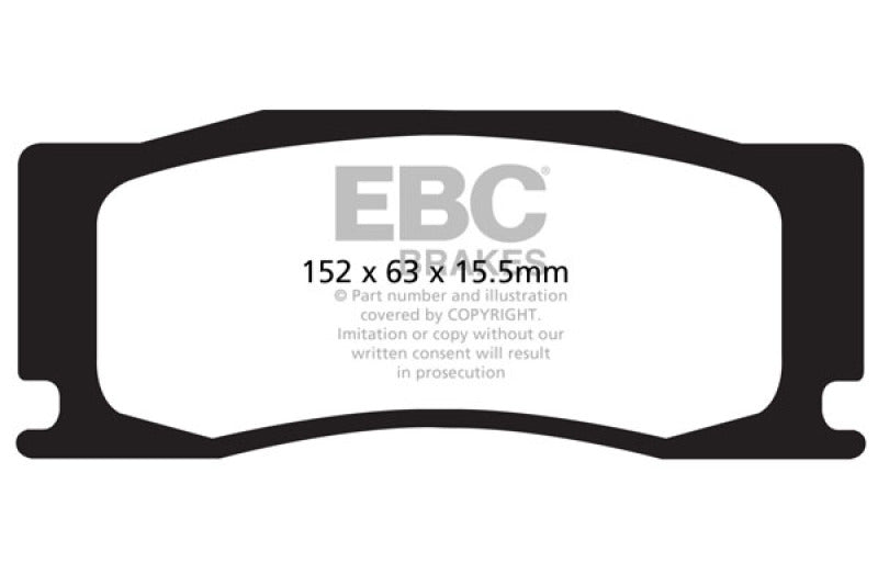 Plaquettes de frein avant EBC 08-09 Jaguar XKR 4.2L Supercharged Bluestuff