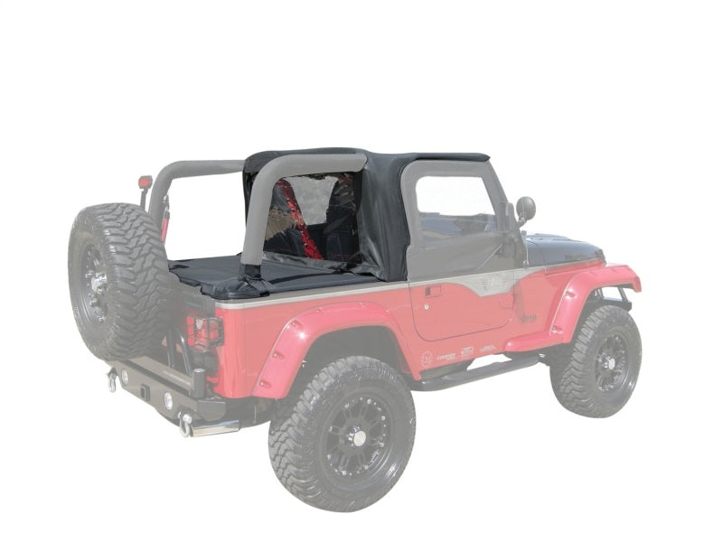 Jeep Wrangler (TJ) Rampage 1997-2002 - Capote souple et couvre-tonneau - Denim noir