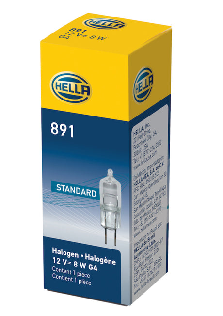 Ampoule Hella 891 12V 8W G4 T325
