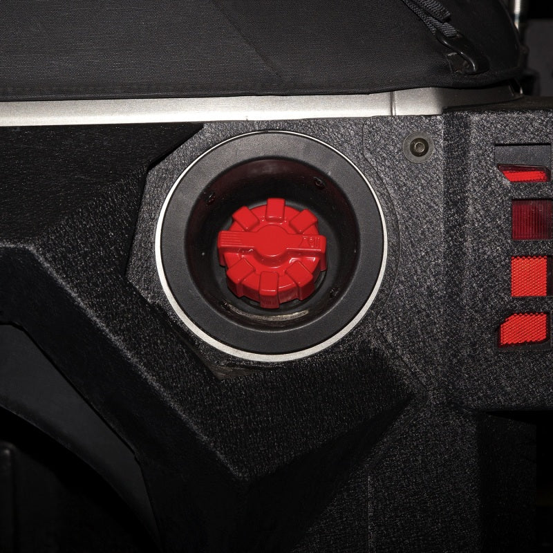 Bouchon de réservoir en aluminium rouge Elite pour Jeep Wrangler JK/JL/Gladiator JT 2020 de Rugged Ridge 07-20