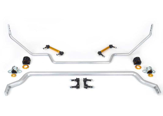 Whiteline 09-17 Nissan GT-R (Premium) / 12-16 GT-R Black Edition Front and Rear Swaybar Kit