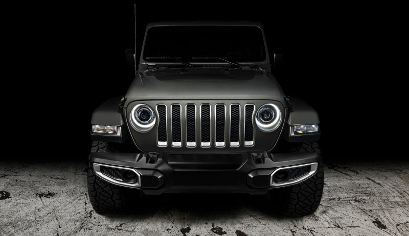 Oracle Oculus BiLED Projector Headlights for Jeep JL/Gladiator JT  Satin Silver 5500K
