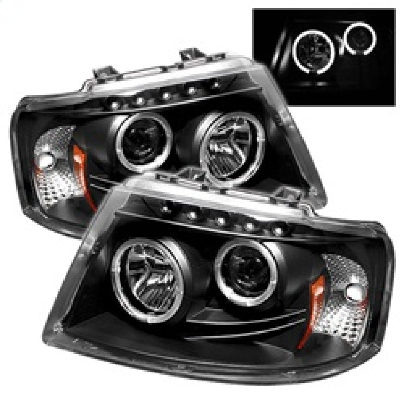 Phares de projecteur Spyder Ford Expedition 03-06 LED Halo LED Blk (non inclus) PRO-YD-FE03-HL-BK