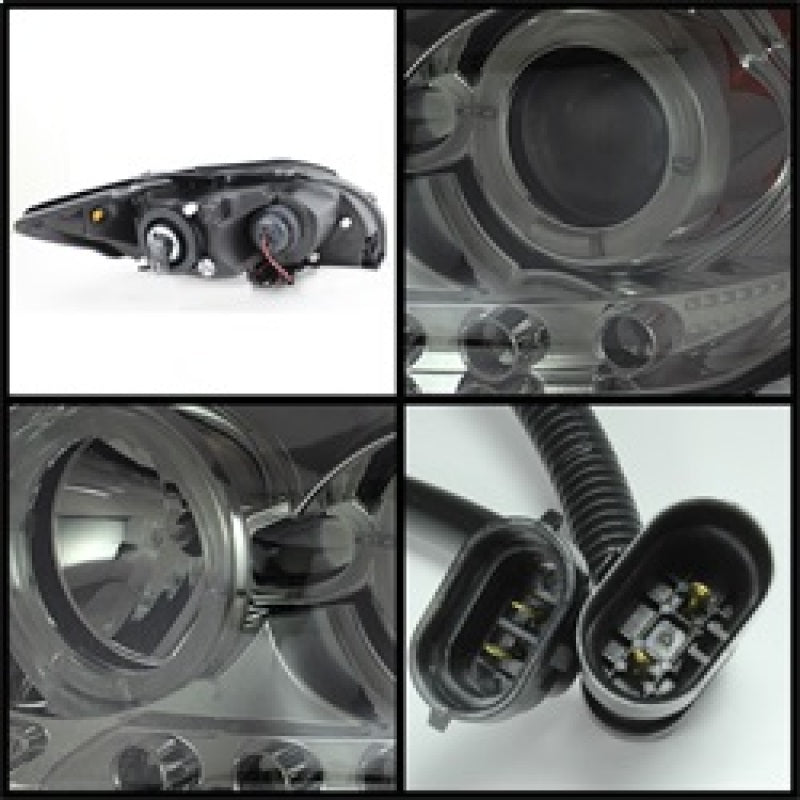 Phares de projecteur Spyder Scion TC 08-10 Halo LED - LED remplaçables Smke PRO-YD-TTC08-HL-SM