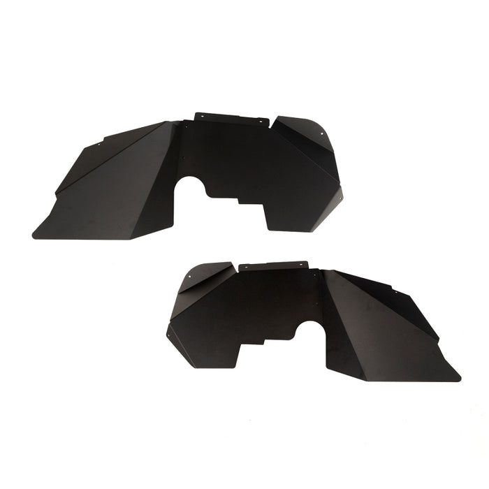 Doublures de garde-boue avant en aluminium Rugged Ridge noires pour Jeep Wrangler JK/JKU 07-18