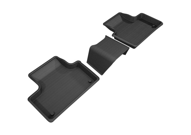 3D MAXpider 2018-2020 Volvo XC60 Kagu 2nd Row Floormats - Black