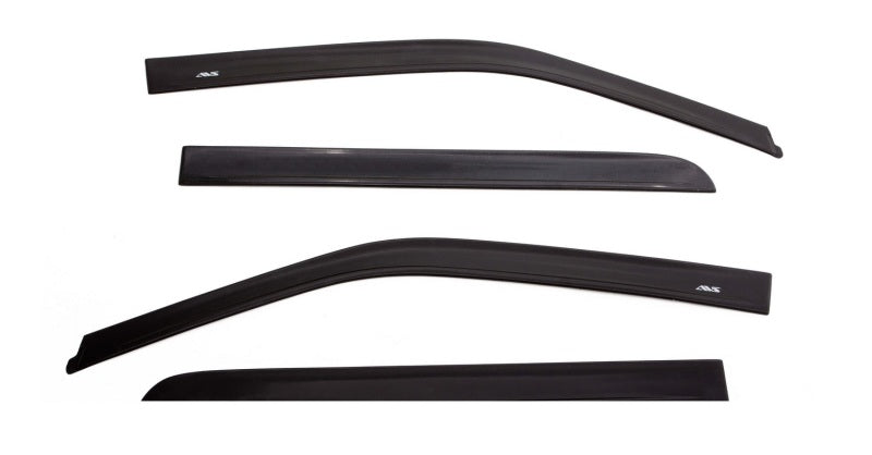 Déflecteurs de fenêtre AVS 09-18 Dodge RAM 1500 Crew Cab Ventvisor 4 pièces - Noir mat